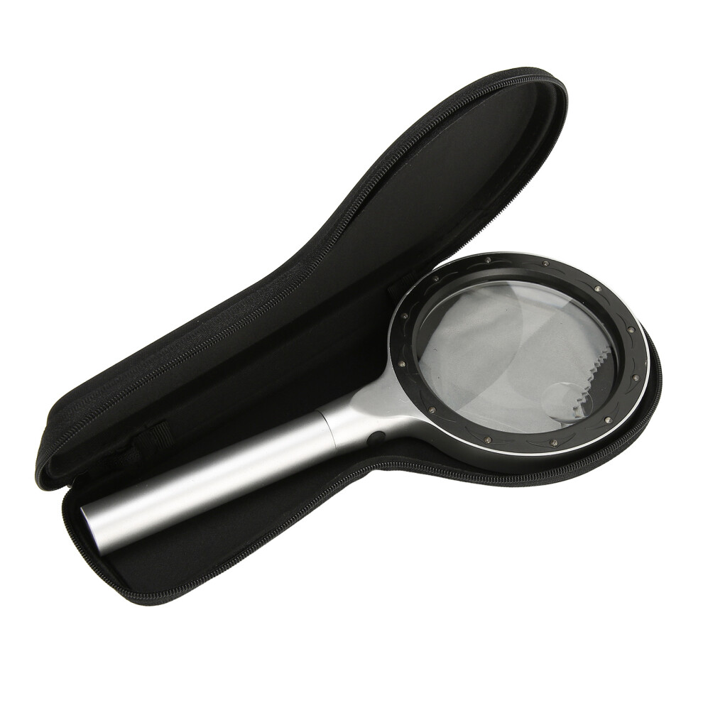 LED Magnifying Glass with 5X 10X Magnification & Scratch-Resistant Lens-image-OPC-PJBF8ZF-NEW