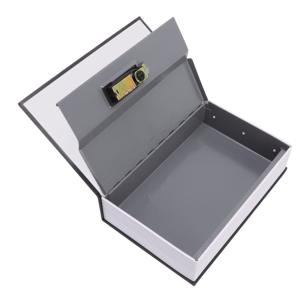 Medium Dictionary Book Safe Box with Coded Lock, Black-image-OPC-PJBF966-NEW