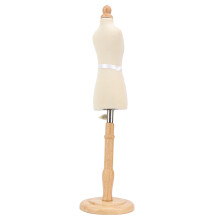 Durable Beech Wood Sewing Dress Form with Wooden Base for Display