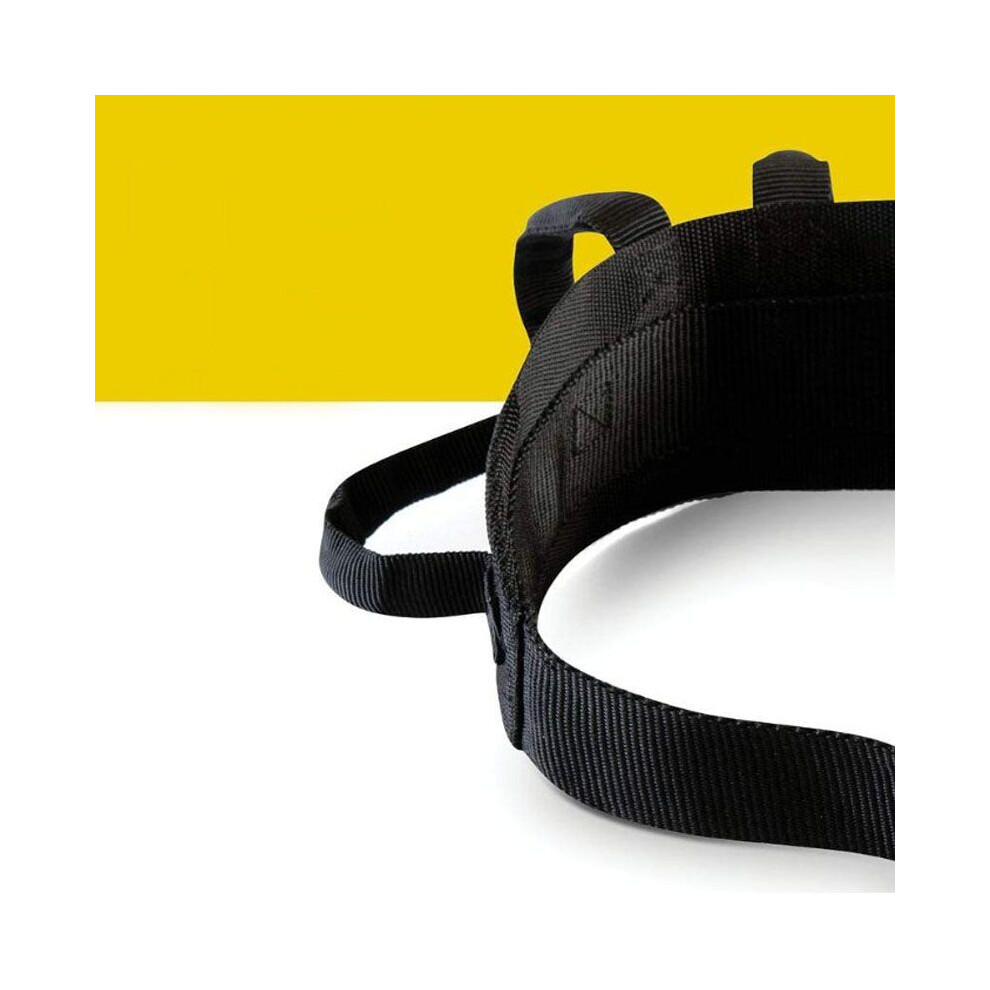 Reinforced Lumbar Support Band - Soft Nylon Black for Back Relief