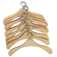 Wooden Doll Closet Rack 10Pcs Mini Hangers for Display Doll Clothes with Simple And Beautiful Design Ideal for Miniature Furniture Accessory