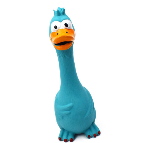 Juguete de pollo que grita azul para S/M/L Lactoprene