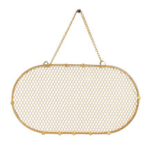 Ohrring-Wandhalter aus Goldfarbenem Eisen 35x18 cm /13,8x7,1 in