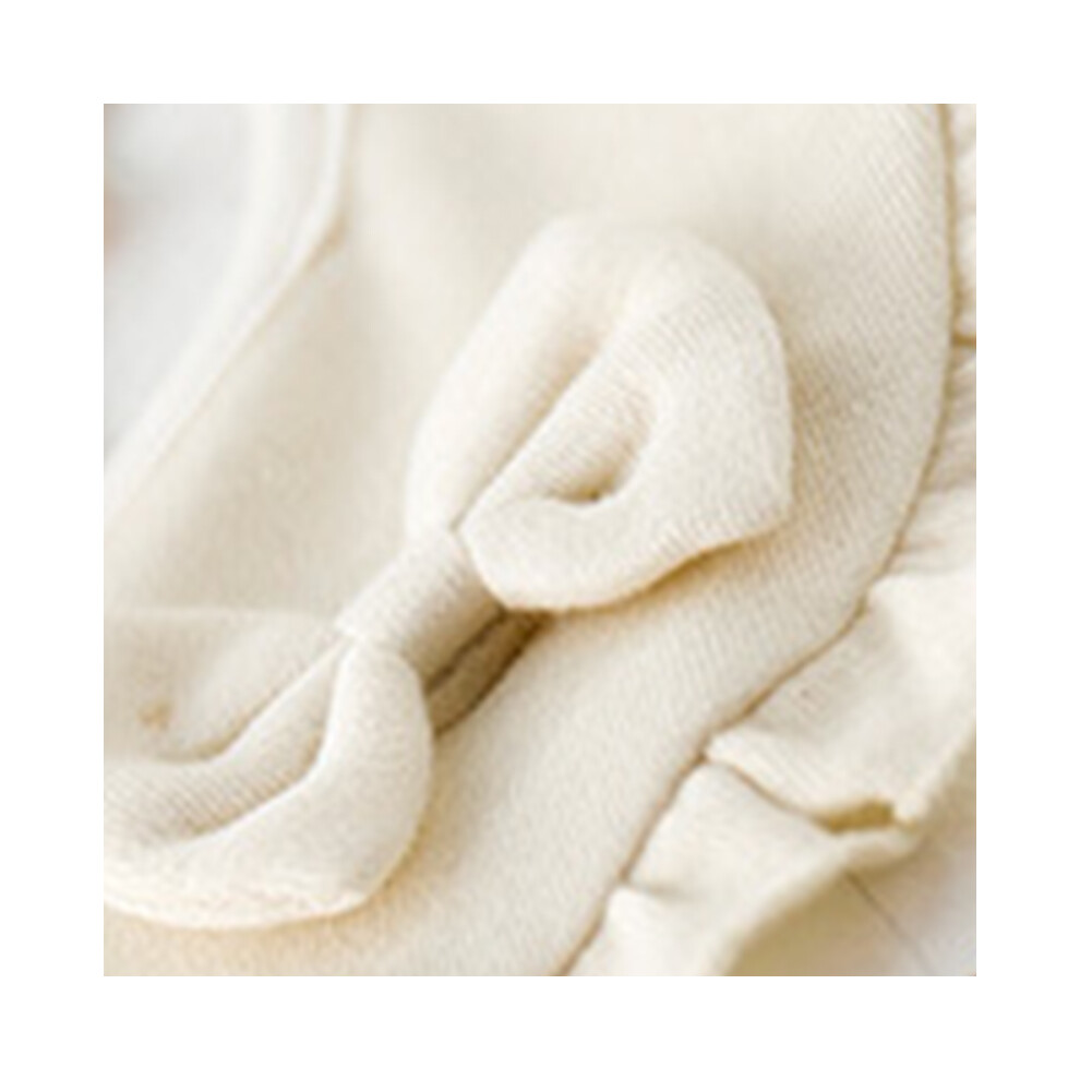 Gentle Double Layer Cotton Baby Bibs For Teething & Drooling White