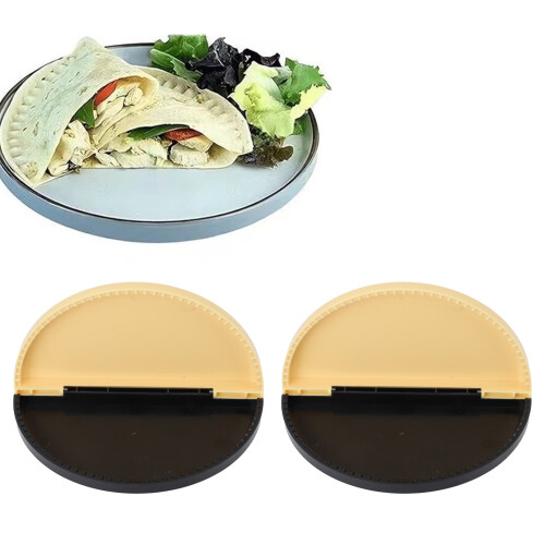 2pcs ABS Sandwich Sealer & Crimper, Easy Use, Breakfast Round