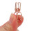 100 Stück katzenförmige Binderclips, Roségold, Metall 8