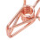 100 Stück katzenförmige Binderclips, Roségold, Metall 5