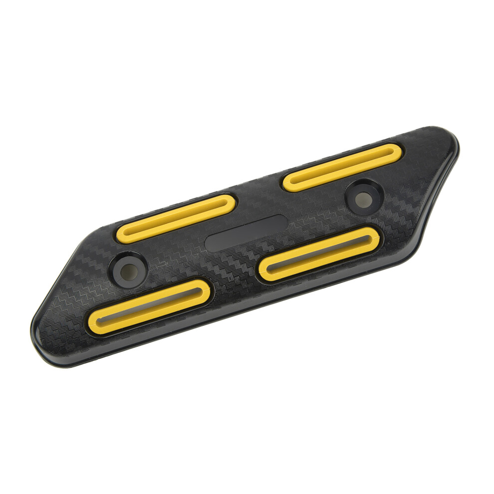 Universal Exhaust Pipe Heat Shield For 27-51Mm Motorcycles & Atv Bikes Yellow 4061332570605