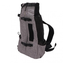 Pet Carrier Backpack Multipurpose Nylon Breathable Mesh Portable Cat Travel Carrier for Outdoor Cycling Travel XS Grey
