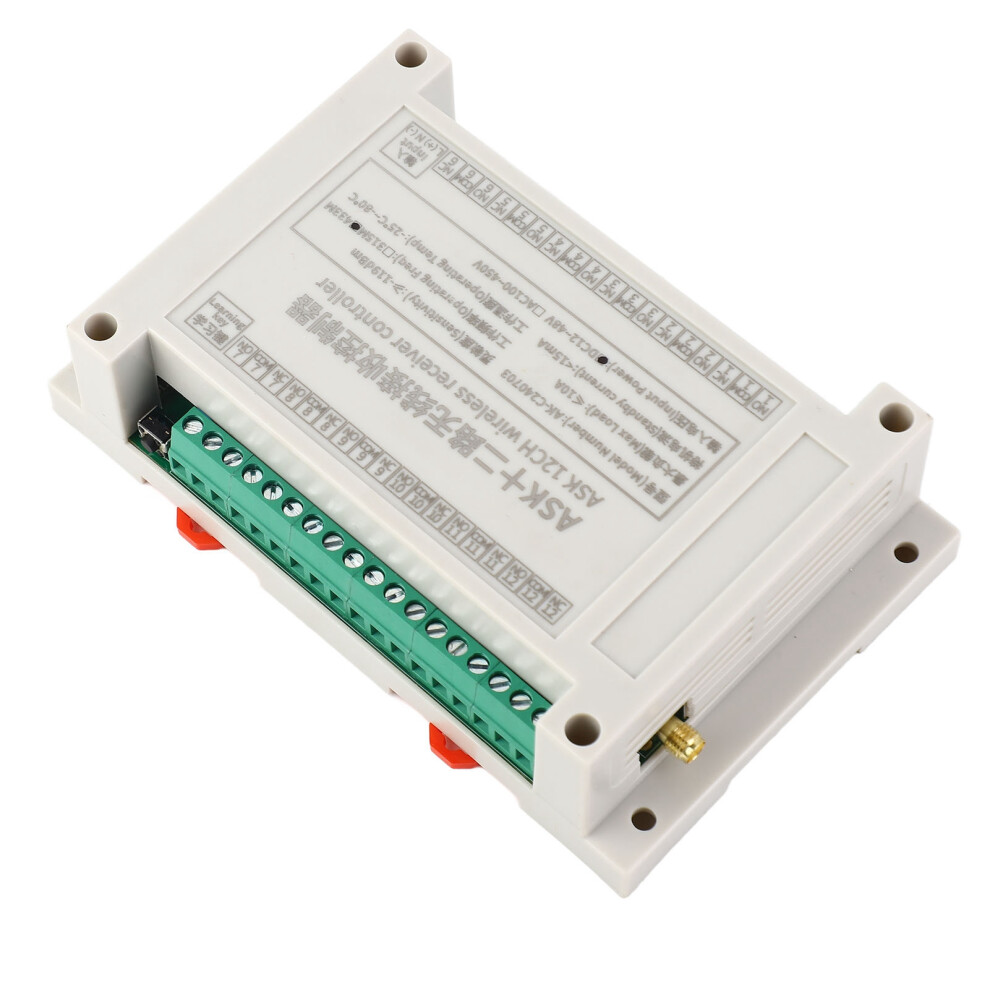 Wireless Rf 12-Channel 10A Relay Remote Control System 433Mhz Dc 12Vâ36V 7891332574573