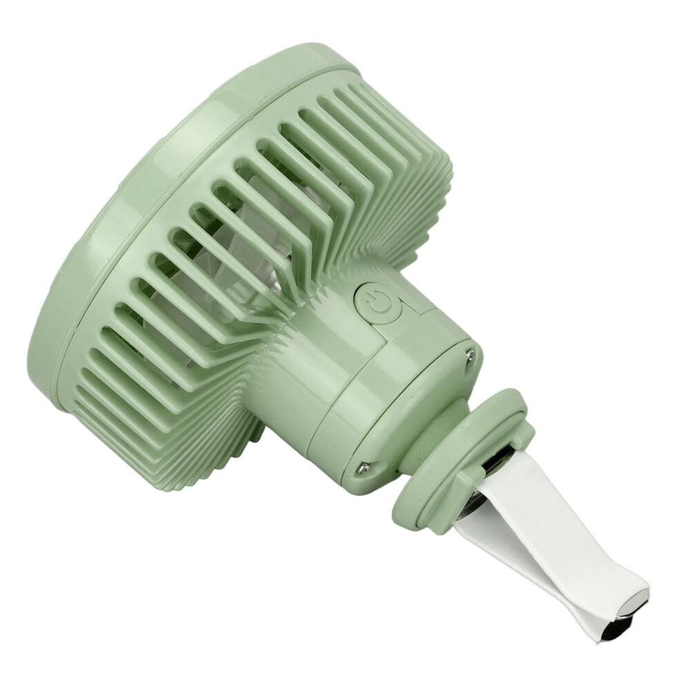 5V Portable Car Cooling Fan, 360 Rotation, Usb Air Circulation Green 8051332575515