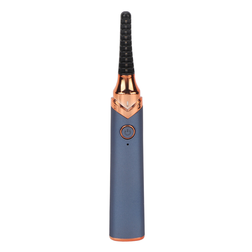 Blue Electric Heated Eyelash Curler, Usb Rechargeable, 280Mah, Long Lasting,