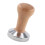 53 mm Kaffeetamper aus Buche mit flachem Boden 1