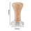 53 mm Kaffeetamper aus Buche mit flachem Boden 2