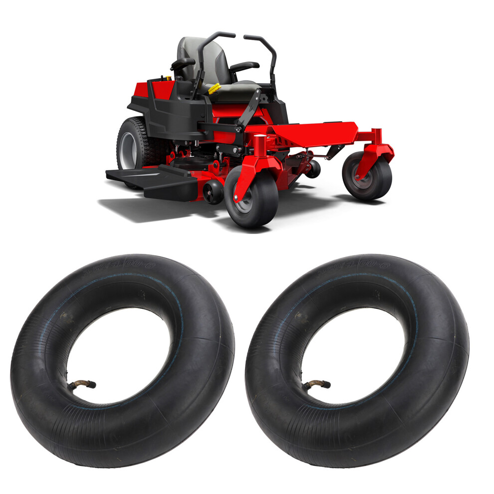 2Pcs 3.50/4.00-6 Rubber Inner Tubes With Tr87 Bent Valve Stem For Wheelbarrows, Atvs & Lawn Equipment 8741332584838