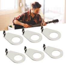 10 Stück Gitarrenknopf-Zeiger-Unterlegscheiben Metall Silber