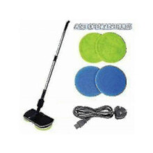 (Only 4Pads) 2 In1 Electric Rechargeable Cordless Floor Cleaner Scrubber Polisher Mop Set_JKI10