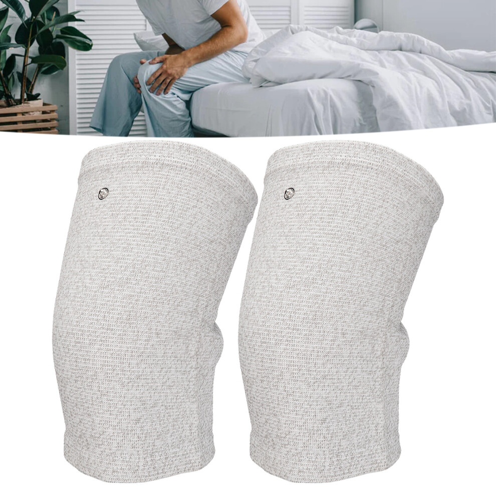 Silver Relieve Knee Pain And Swelling With Conductive Tens Knee Sleeve