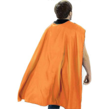 (Orange) Schwarze Superhelden-Umhänge und -Masken für Erwachsene für Partys