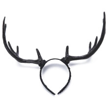 Serre-tête en bois de cerf, accessoire de cosplay pour spectacles et festivals, offrant confort et couleur
