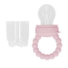 Detachable Silicone Baby Fruit Feeder Pacifier for Sore Gums - Pink
