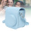 Vintage PU-Leder Kameratasche Mini7+ hellblau 9