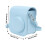 Vintage PU-Leder Kameratasche Mini7+ hellblau 2