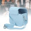 Vintage PU-Leder Kameratasche Mini7+ hellblau 8
