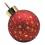(Red) LED Light Up Christmas Bauble Decoration - 15cm 1