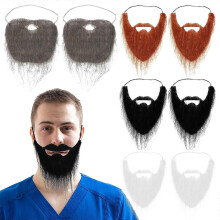 Kostuumrekwisiet 8 stuks nep snorren baarden diverse kleuren voor carnaval kerst cosplay mannen vrouwen