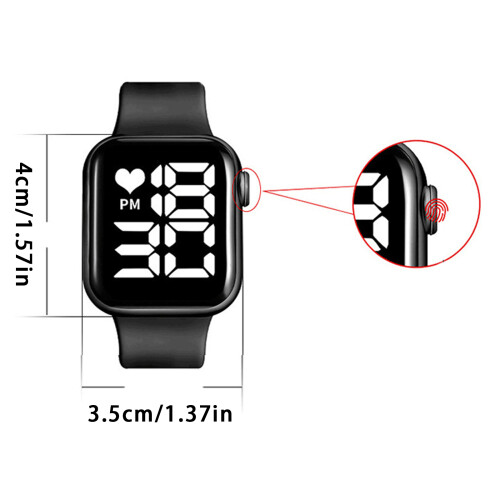 Reloj LED para niños Y1 4x4x2 cm, impermeable, multicolor 1