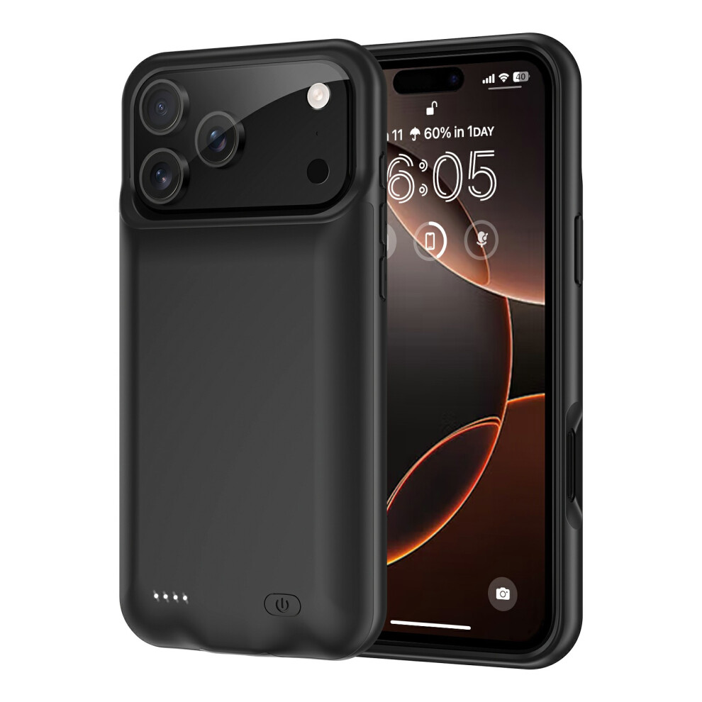 A29S iPhone 17 Pro 6000mAh Soft TPU Battery Case