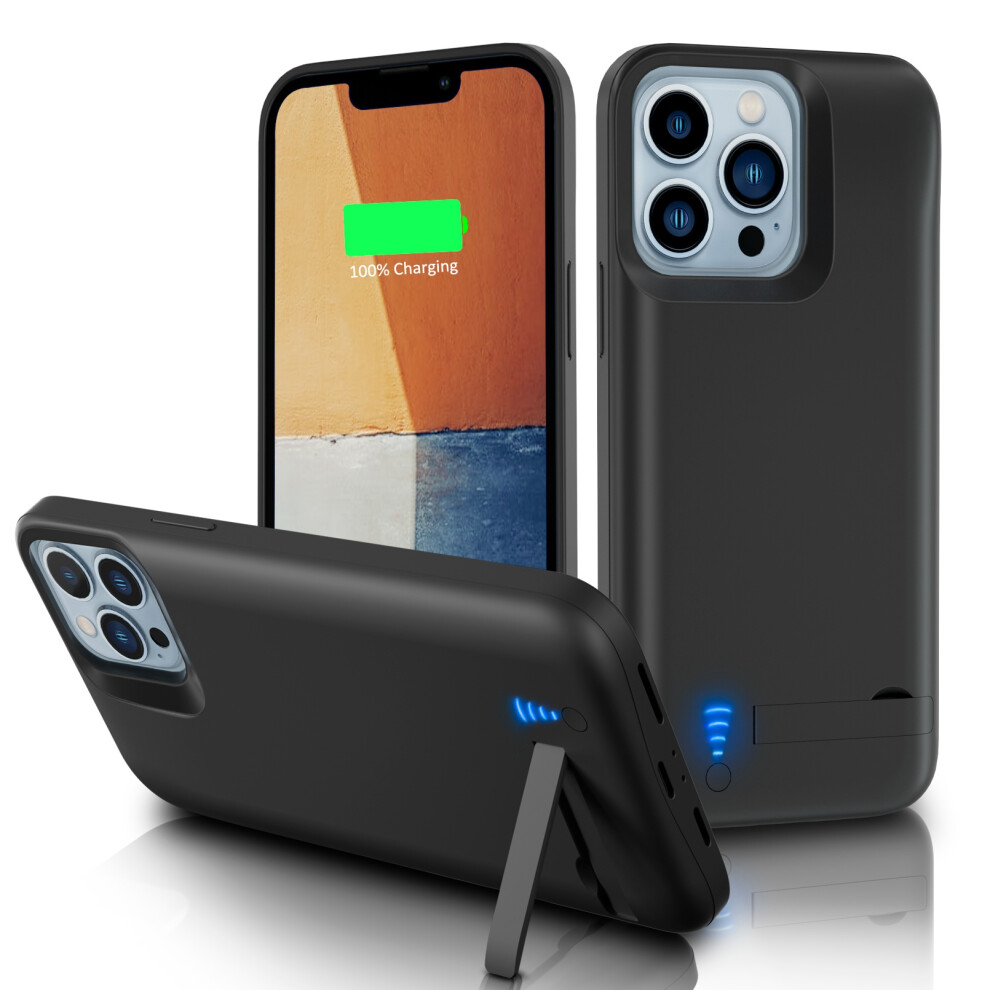E69 iPhone 13/13 Pro 5000mAh Battery Case w/ Stand