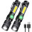 Flashlight USB Rechargeable, Magnetic LED Flashlight, Super Bright LED Tactical Flashlight (Black) 1