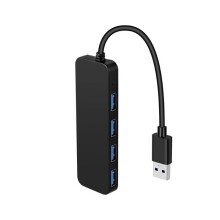 USB 3.0 Hub,4 Port USB Hub Splitter,Portable USB Adapter Mini Multiport Expander for Desktop, Laptop(Black)