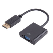 USB3.0 to VGA Converter 5Gbps HD 1080P Adapter Cable 15Pin Female, Supports Multi Display Solutions(Black)