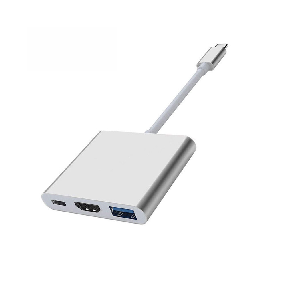 Usb C To Hdmi Multiport Adapter, 4K Hdmi To Usb C Hub Wit Usb 3.0 5Gbps + 100W Pd(Silver) Silver 6976918073297