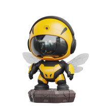 Bee Projection Night Light Bluetooth Connection with Timer and Remote Control, Nebula Ceiling Starry Sky Flow(Yellow)
