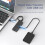 USB C Hub, 4 Ports USB 3.0 Hub Splitter with 5Gbps Data Transfer, USB C Splitter for Type C MacBook(Black) 5