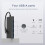USB C Hub, 4 Ports USB 3.0 Hub Splitter with 5Gbps Data Transfer, USB C Splitter for Type C MacBook(Black) 3