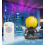 Bee Projection Night Light Bluetooth Connection with Timer and Remote Control, Nebula Ceiling Starry Sky Flow(Yellow) 5
