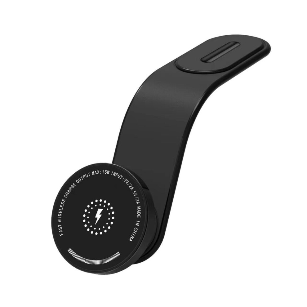 Magnetic Wireless Car Charger, 15W Fast Charging For Magsafe Car Mount Charger With 360 Adjustable (Black) Black 6976918073747