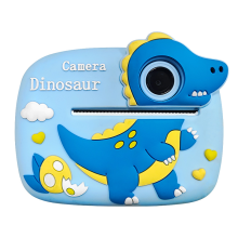 Kids Camera D1 Instant Print 2400W HD Dual Lens 2.4 Inch Screen 1080P Video with Stickers and 32GB TF Card(Blue)