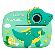 Kids Camera D1 Instant Print 2400W HD Dual Lens 2.4 Inch Screen 1080P Video with Stickers and 32GB TF Card(Green)