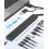 11 in 1 USB C Hub USB Hub 3.0 with SD Card Reader,  USB Extender with Memory SD/Micro SD Card Reader(Black) 2