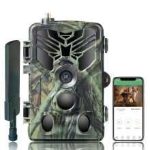 4G Hunting Camera 4K 30FPS Real-Time Video, 0.5S Motion Activated 120 Detection, Max 256GB SD Card(Green)