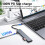 MacBook Adapter Multiport USB c hub multiport Adapter MacBook USB Adapter USB hub USB c 7 in 1 usbc (Gray) 3