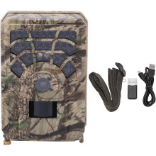 Trail Camera 5MP 2560 x 1440 IP56 Camera 0.8s Photographing IR Hunting Game Camera for Wildlife (Brown)