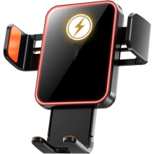 Magnetic Car Phone Holder 15W Wireless Fast Charger Infrared Induction Car Air Vent Bracket(Black)