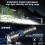 Worlds Brightest Flashlight 200000 lumens Charging Display Best Rechargeable LED Spotlight(Black) 8